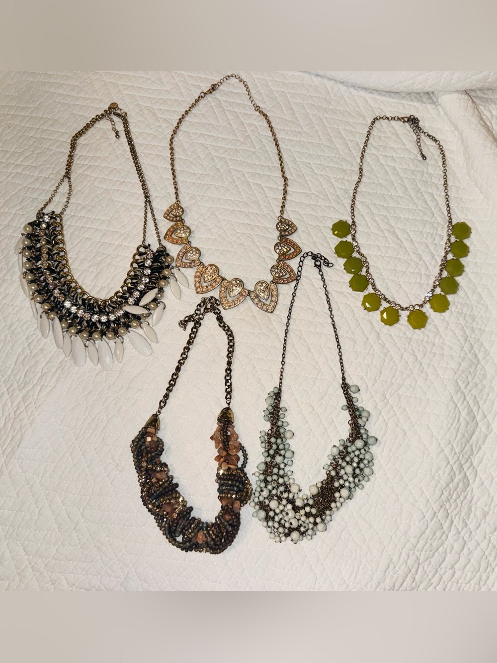 👑 BUNDLE OF 5 STATEMENT NECKLACES — 2 FROM EXPRESS !!!